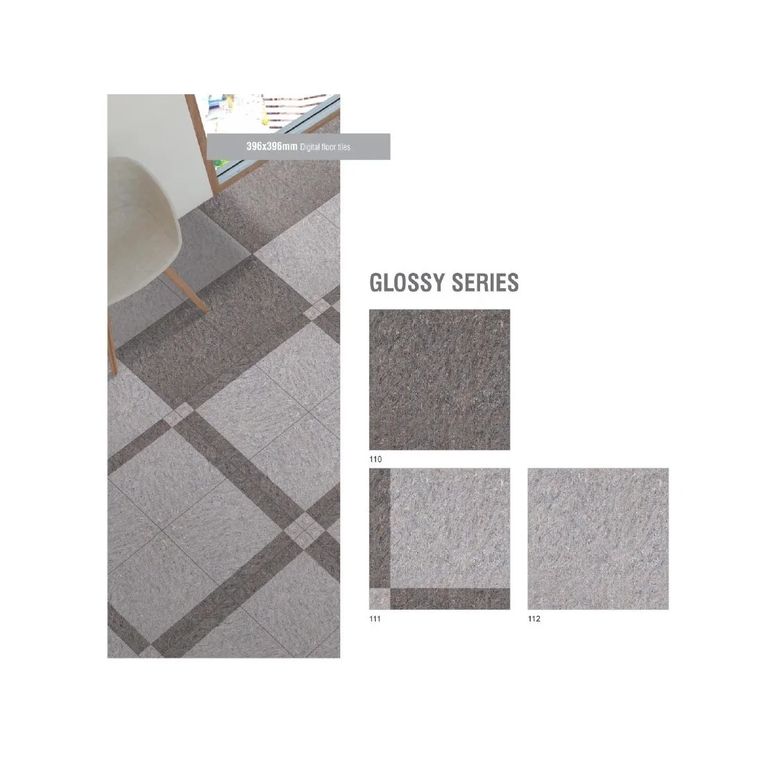 Новая модель полированная керамическая напольная плитка 40x40 см