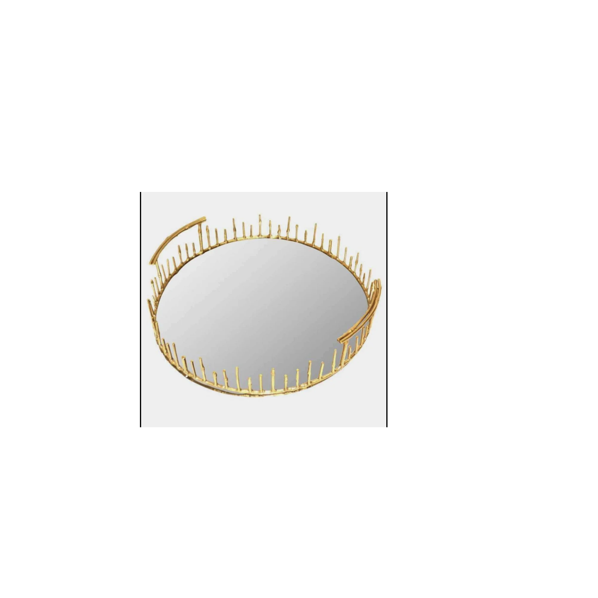 Лидер продаж оптовая продажа поднос из смолы для завтрака с металлическими ручками