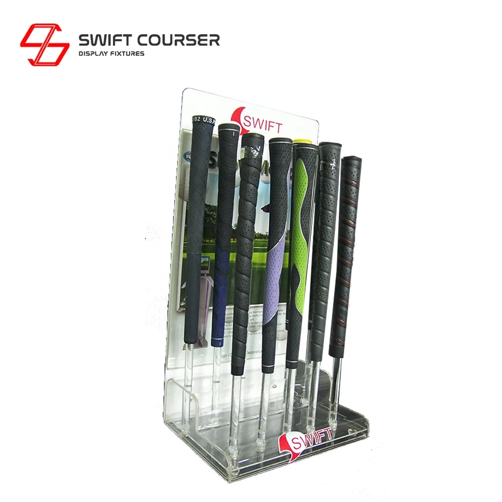 Promotion custom brand nine assembly golf club grip display rack
