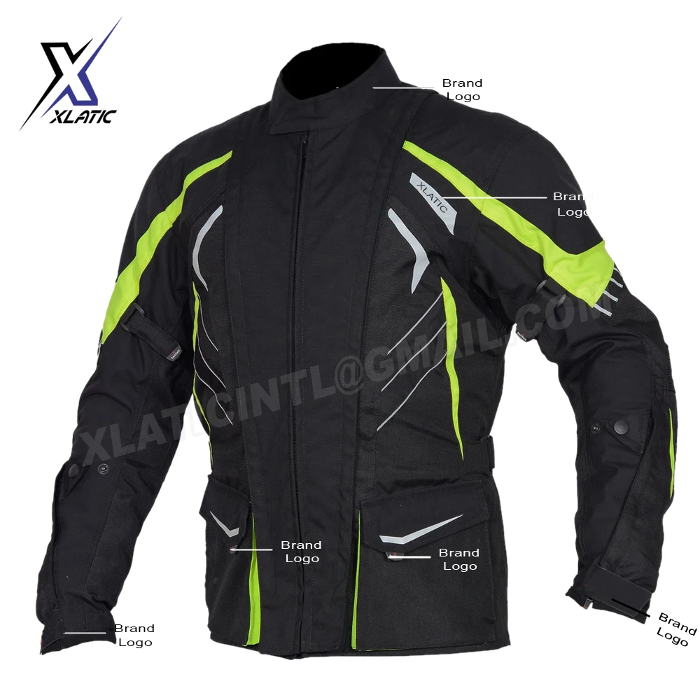 XLATIC international Professional Motorbike Cordura jackets Custom made Men Motocross Cordura Suit Protection body