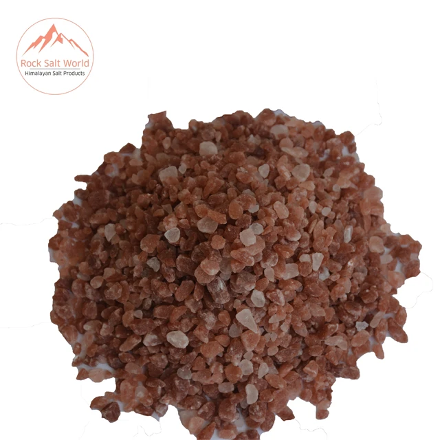 Natural Edible Dark Pink  Grilled Salt Size of 3 mm in Pure Natural Granular Crystal Shape Kosher Salt Packed with Salt Zipper