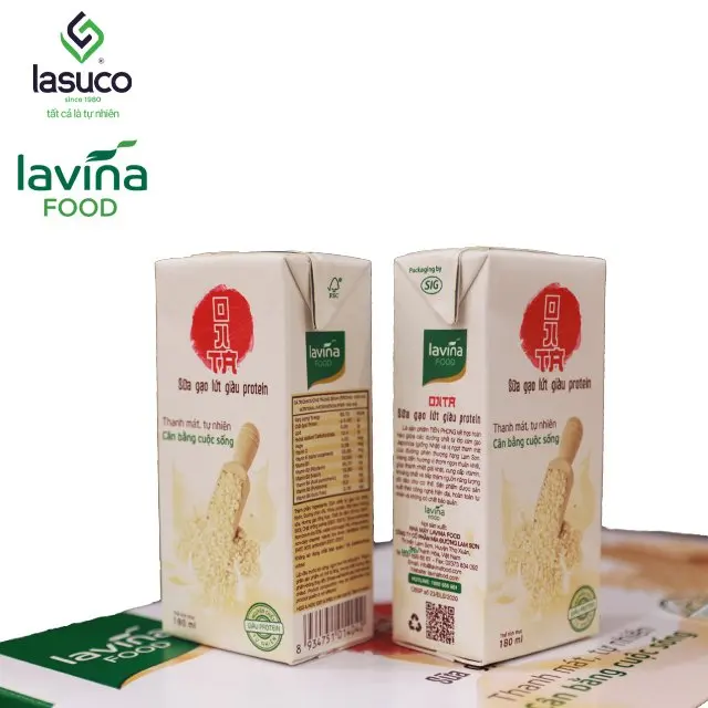  Ежедневное рисовое молоко напиток с высоким содержанием белка от LavinaFood Vietnam 180