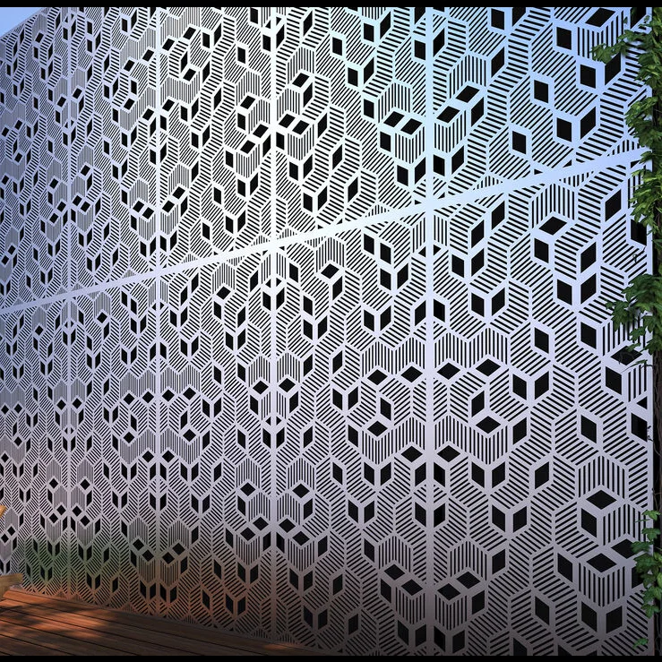 Aluminum mashrabiya decorative laser cut panels