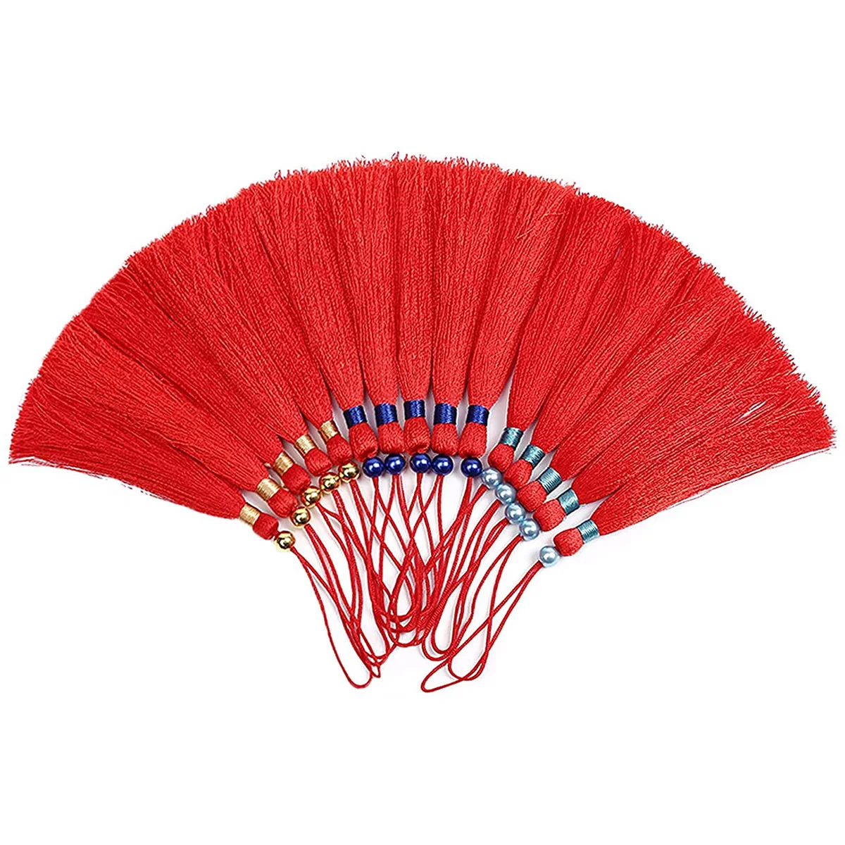 Красивая Белая декоративная кисточка для ключей длина кисточки 5 дюймов 5-дюймовая петля цвет