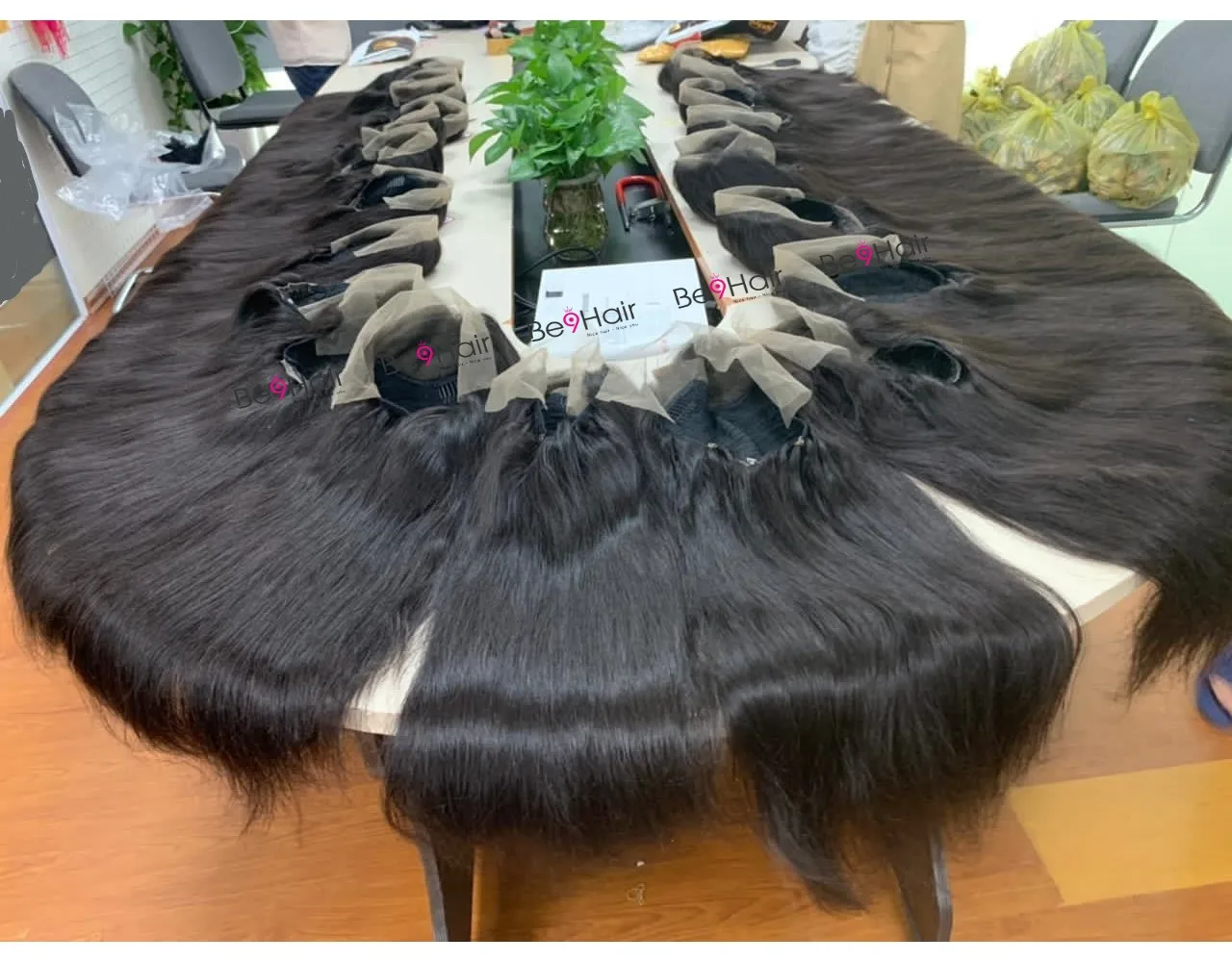 Wholesale Vietnam Remy Cuticle Aligned Hair Double Drawn Extensions Human Hair Wigs 22 inches