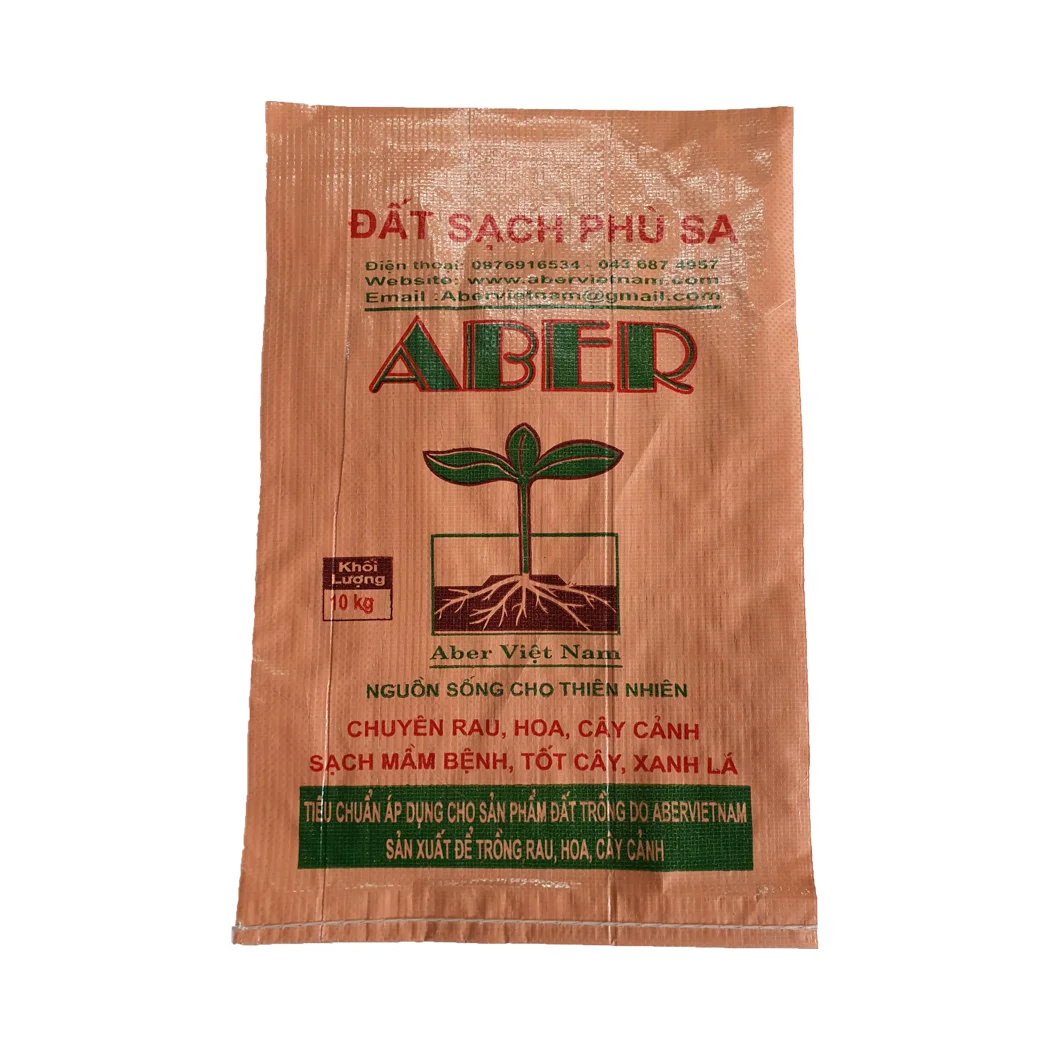 Hot sale PP woven bag for soil seed agriculture products  plastic bags with logos