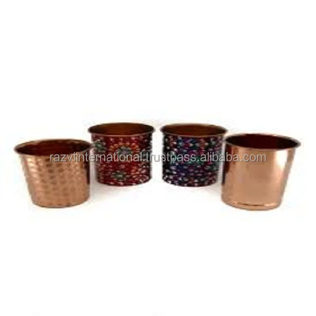 Designer Copper Cup For Sale set of 4 copper cup pure copper metal