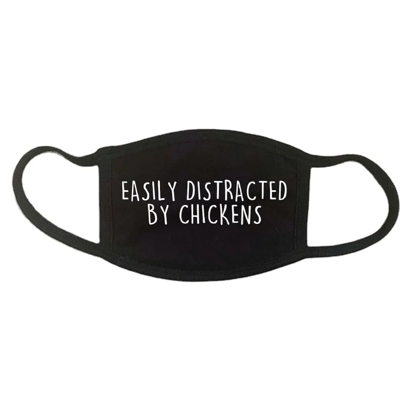 
Easily Distracted by Chickens Face Cover 