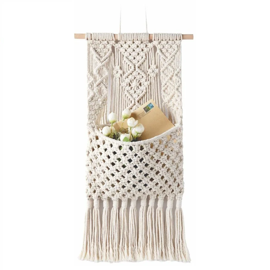 Новинка Лидер продаж подставка для магазинов в стиле бохо макраме декоративные журналы и книг украшение