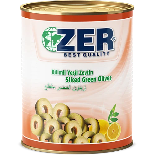 Измельченные зеленые оливки Zer, олово A10 x 4
