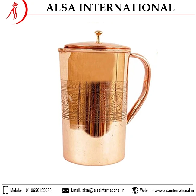 OEM Manufacturer 100% Copper Water Jug Hottest Sale Copper Utensils Trusted Manufacturer From India