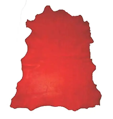 Real Sheep Leather Finish  Article Skins In Red Color For Bags/Violets/Garments/And Accessories