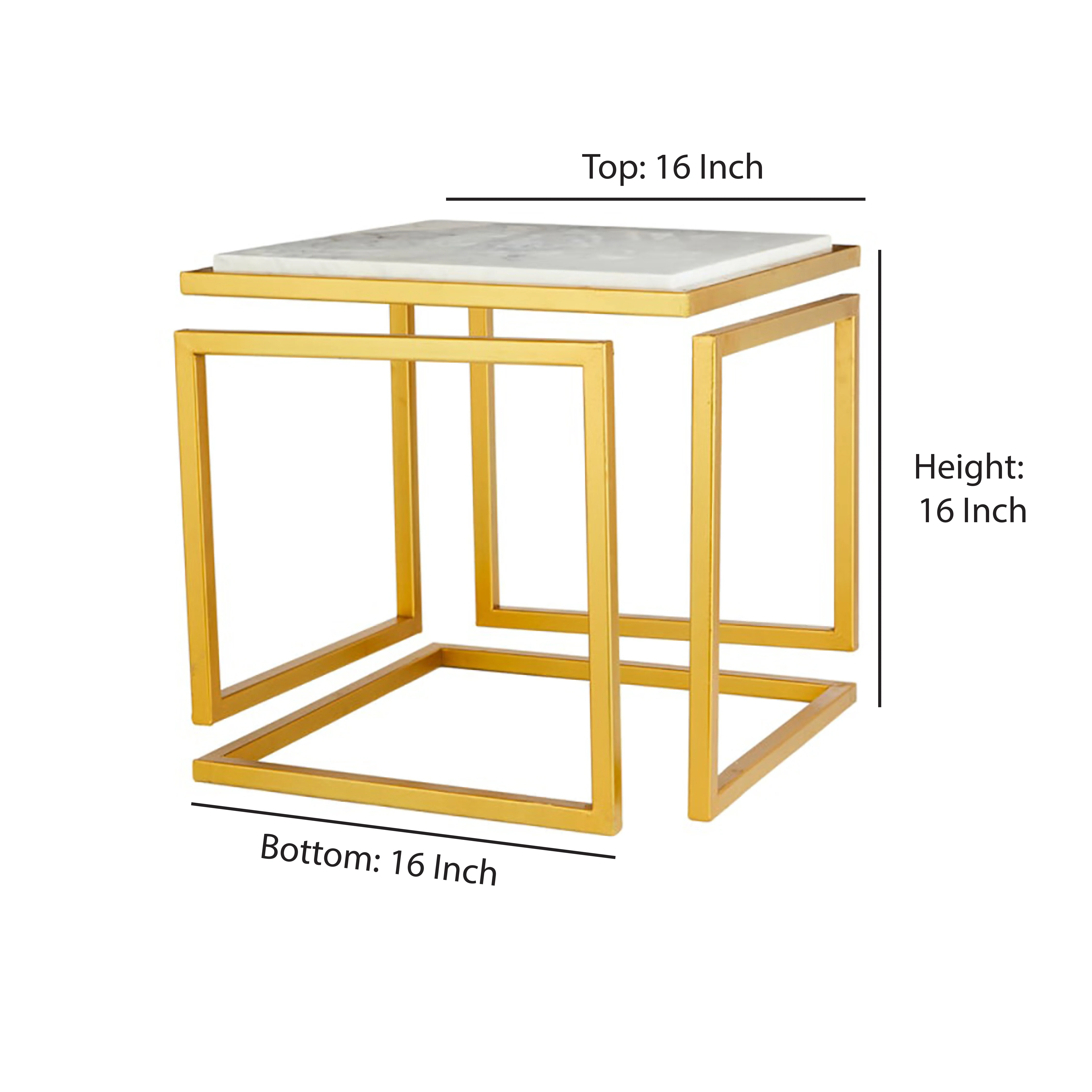 Best Quality Custom Design Rectangular Gold Table For Living Room Dining Room and Office Space Manufacturer Indian Factory