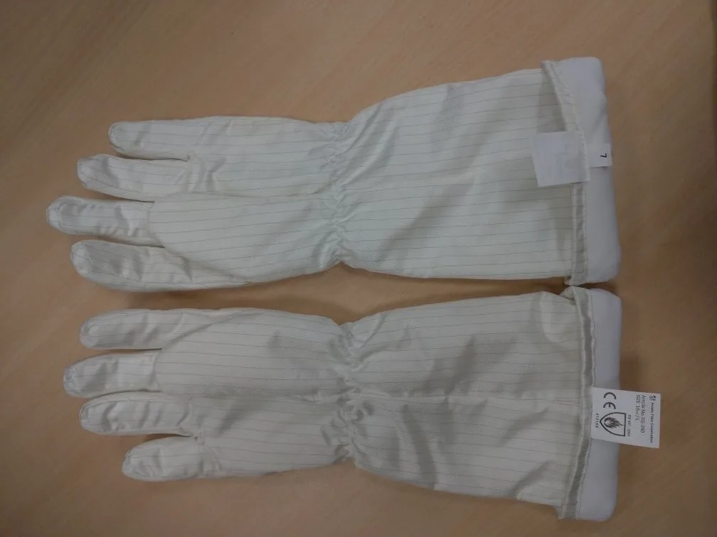 AFC EN407 Сертифицированный Безворсовая ESD термостойкие длинные перчатки