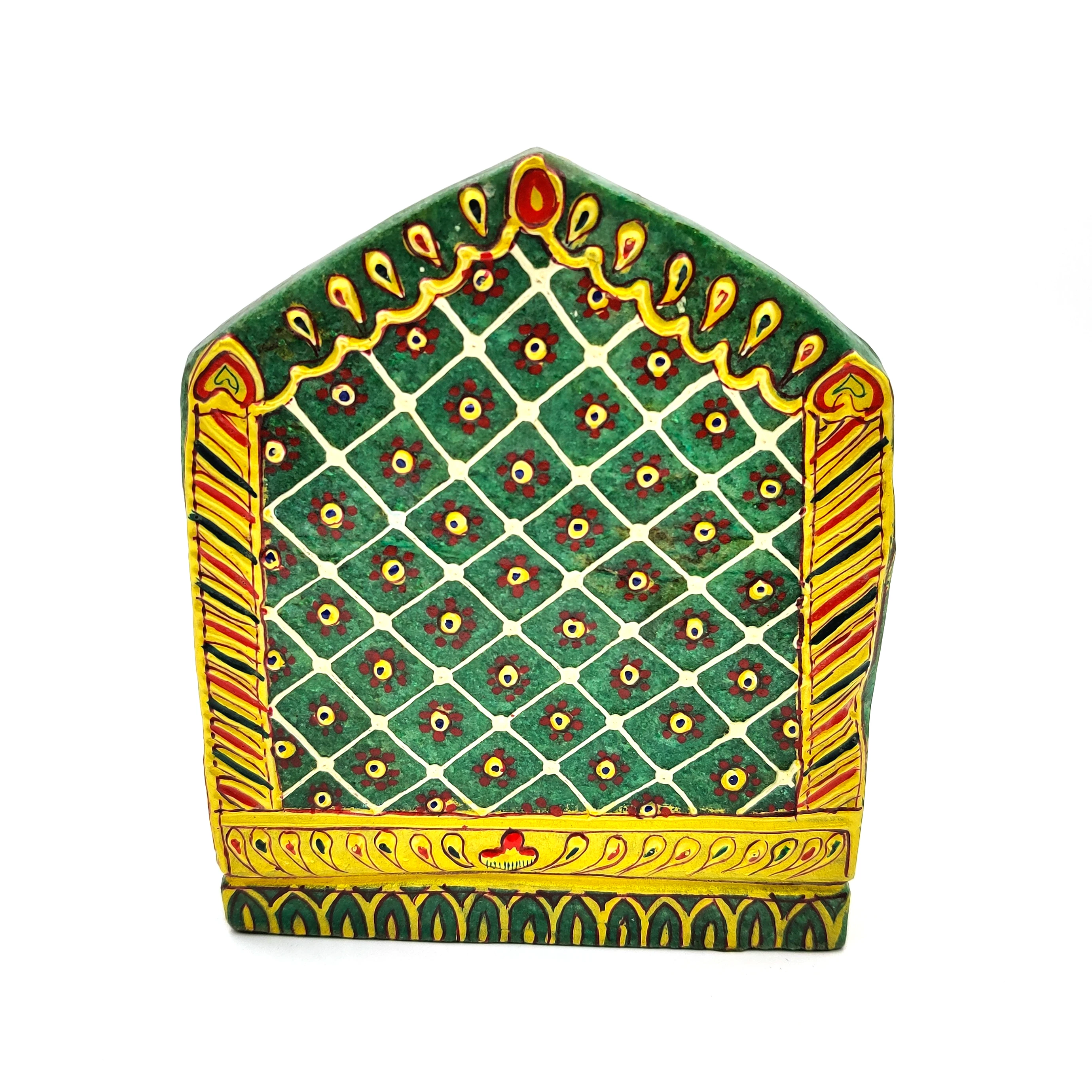 Green Aventurine Painting Ganesh Modern Art Indian India famous god lord Ganesh  painting