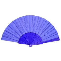 custom label hand fan fabric hand fan promotion hand fan folding