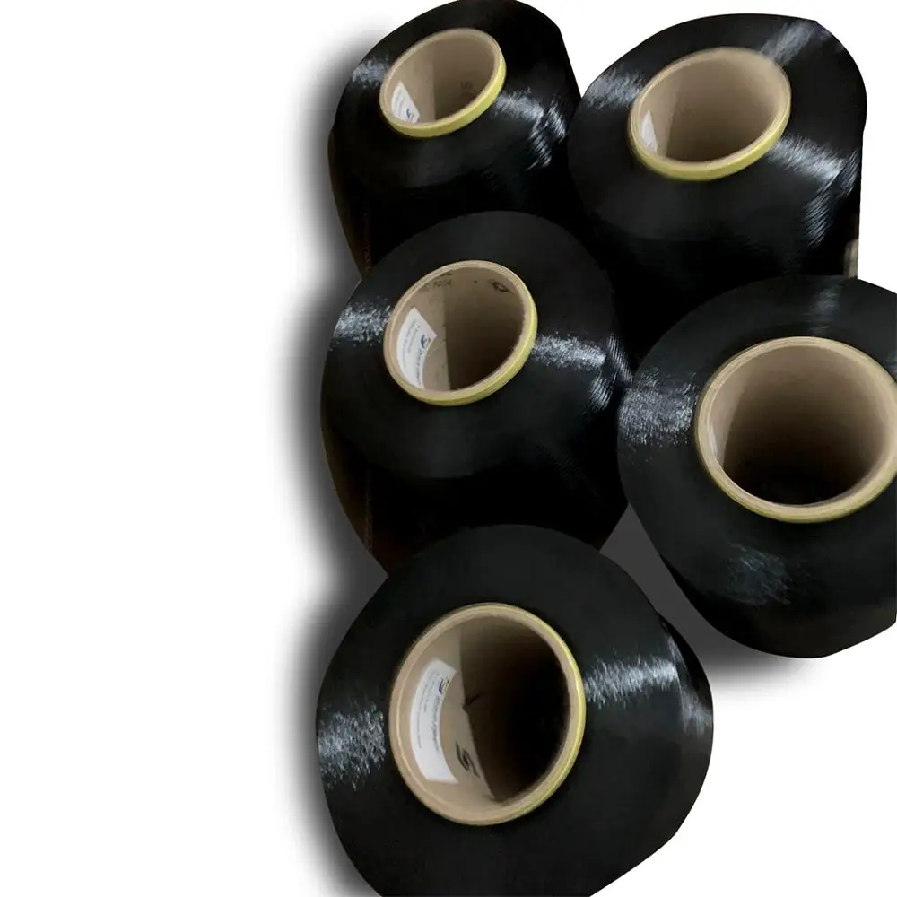 Black 1000D  para aramid filament for buletproof  anti-cut uniforms