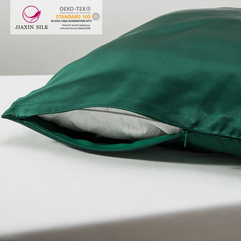 Silver ion infused 100% Natural Mulberry Silk Pillowcase for Hair and Skin Both Sides Grade 6A Silk pillow case