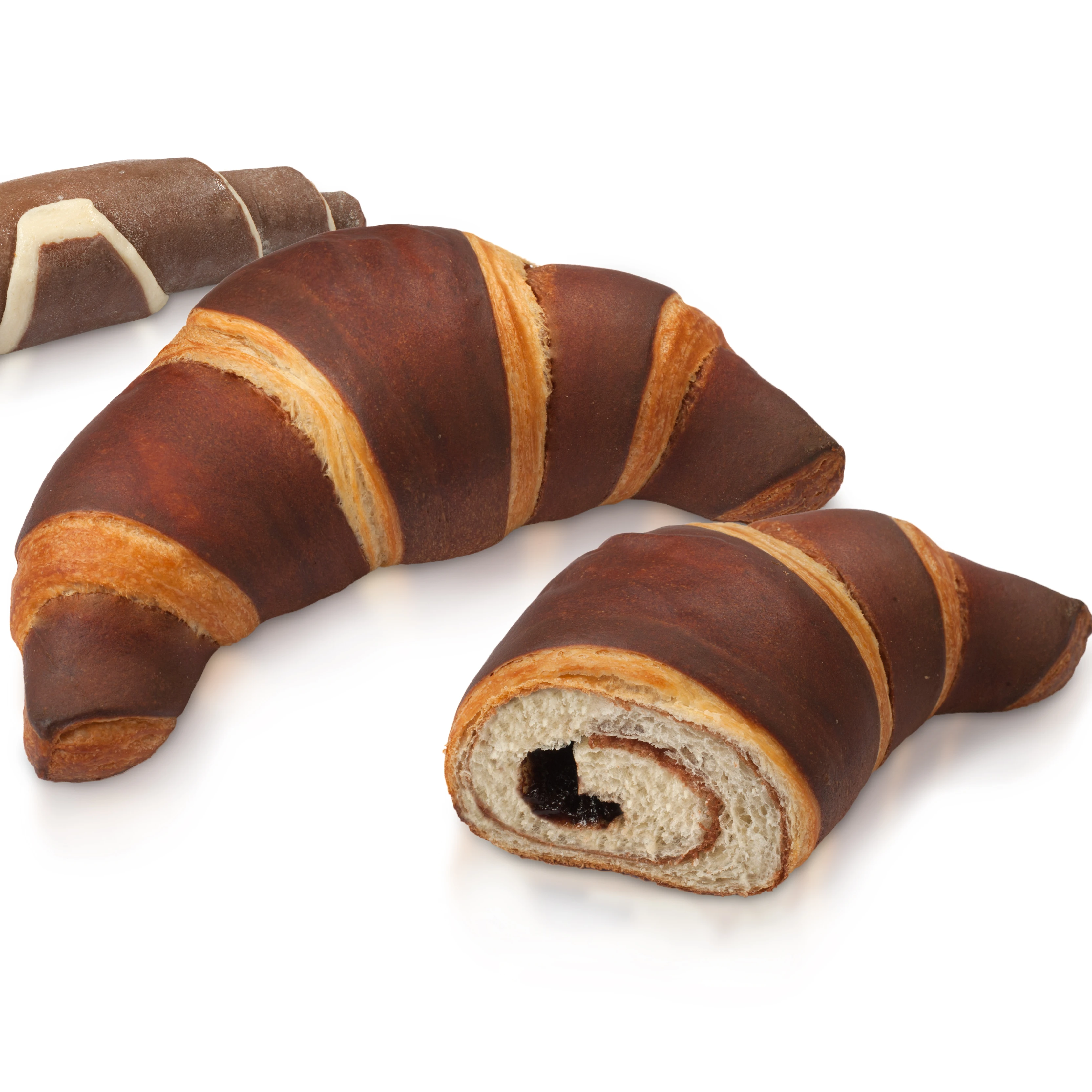 
Frozen Bakery Pastry Chocolate Croissant VIP 90 gr semi-finished 
