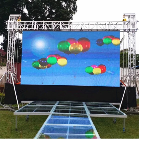 P3 P4 P5 P6 Outdoor Double Sided Street Advertising 256mm*128mm LED Screen
