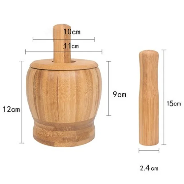 Indian Handmade Latest Design Wooden Mortar and Pestle with good price