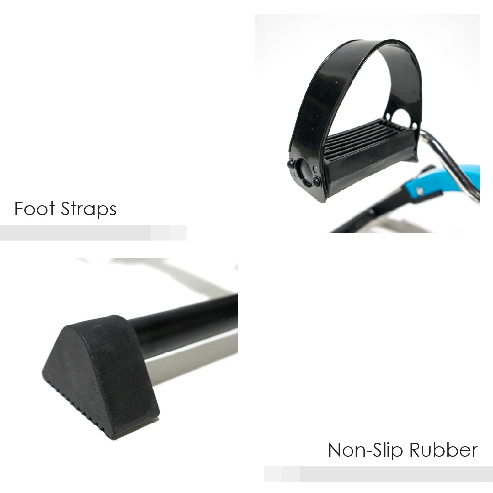 [BION] Pedal Exerciser For Elderly Foldable Blue Leg Exercise Bike Under Desk Leg Arm Trainer Leg Exerciser