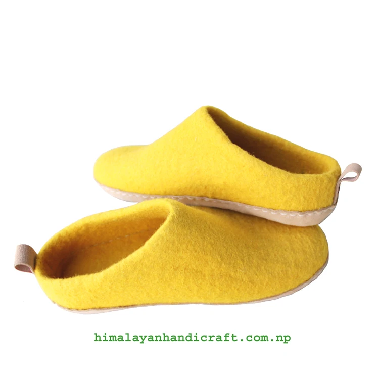 Handmade in Nepal Felt Slipper/Shoes/Boot