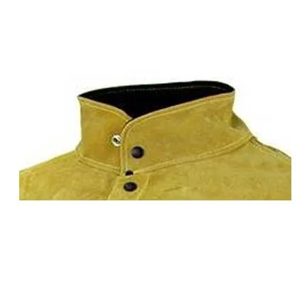 Leather Welding  jacket with apron Premium quality yellow color cow split leather Welder safety apron cape