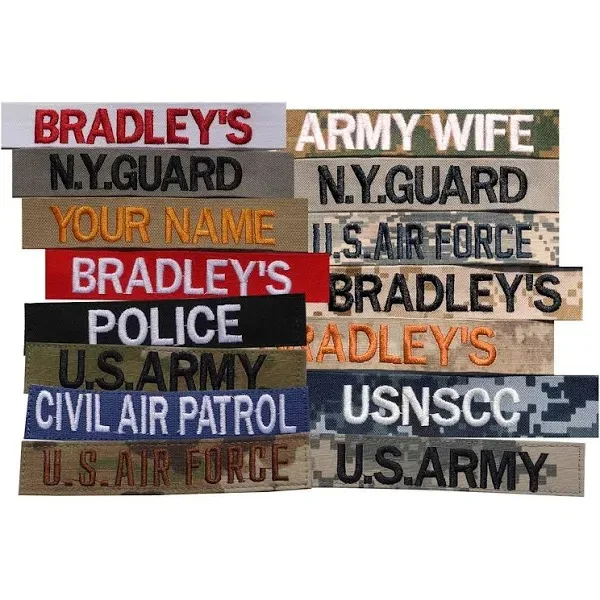 Embroidered Name Tapes Custom Plate Carrier Patch magic sticker Ghostbusters Flight Suit Name Tags
