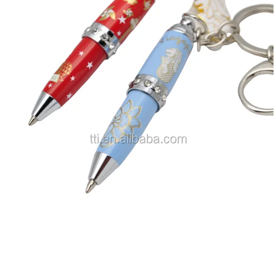 Metal pen and keychain gift pen set for business
