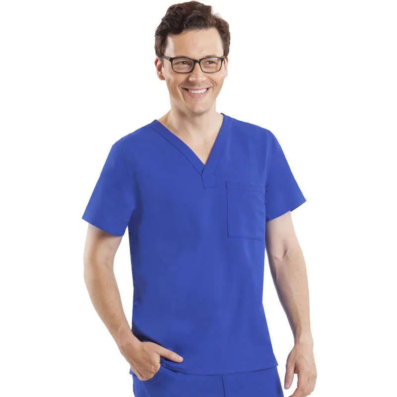 Scrub Men Scrubs Men Set Cheap Stretchy Spandex V Neck Hospital Uniform