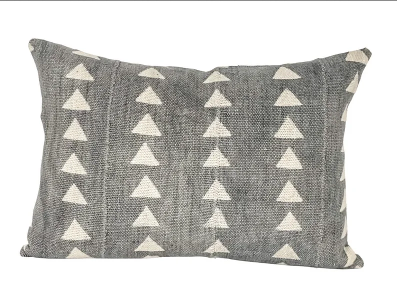 100% Organic Soft Cotton African Mud Cloth Hand Block Printed Throw Pillow Living Room Outdoor Decor Wholesale Cushion Cover