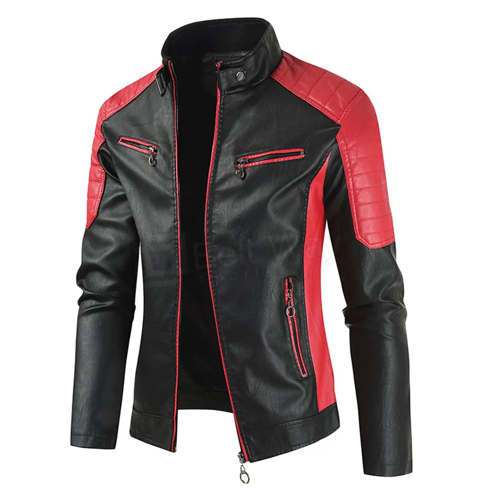 OEM 2024 Manufacturer Breathable New Style Men Leather Jacket 2021 Winter Leather Jacket For Mens