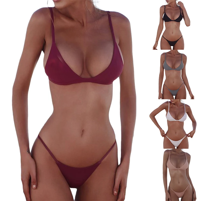High Quality Wholesale Custom Private Label Plus Size Ladies Sexy Bikini Swimwear Women