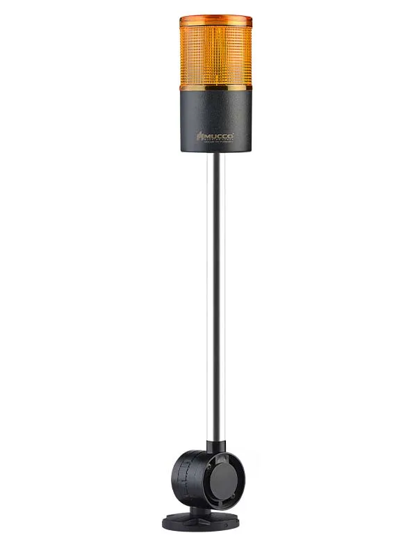 Stack light with One Section High sound Wall Mount Steady Flashing Rotary Strobing With Buzzer ABS Housing Polycarbonate Lens