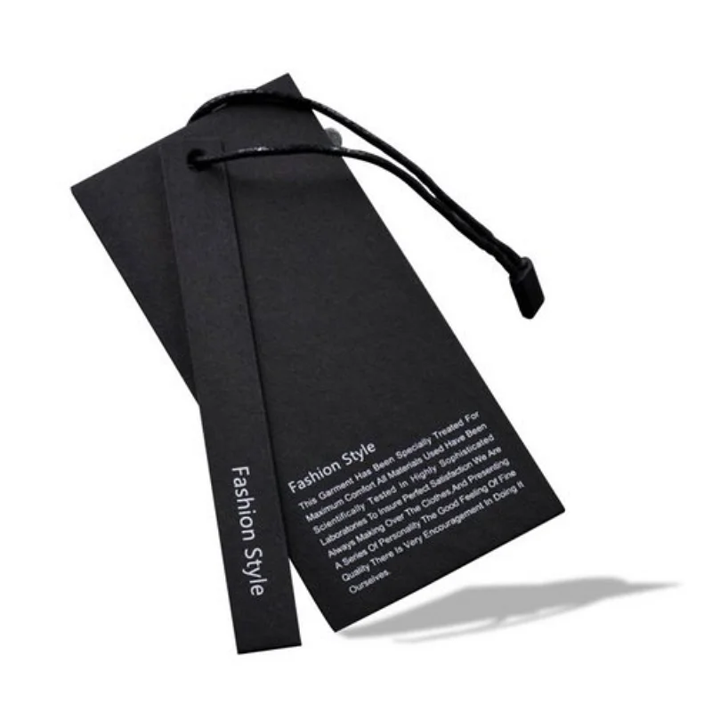 Custom swing hang tags new Vietnam label designs clothing garment pant logo tag label clothing