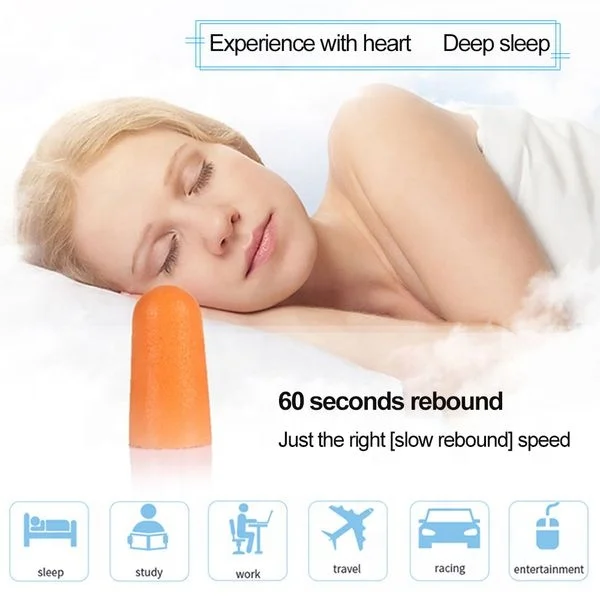 3M Foam Earplugs 1100  Uncorded  orange  Poly Bag