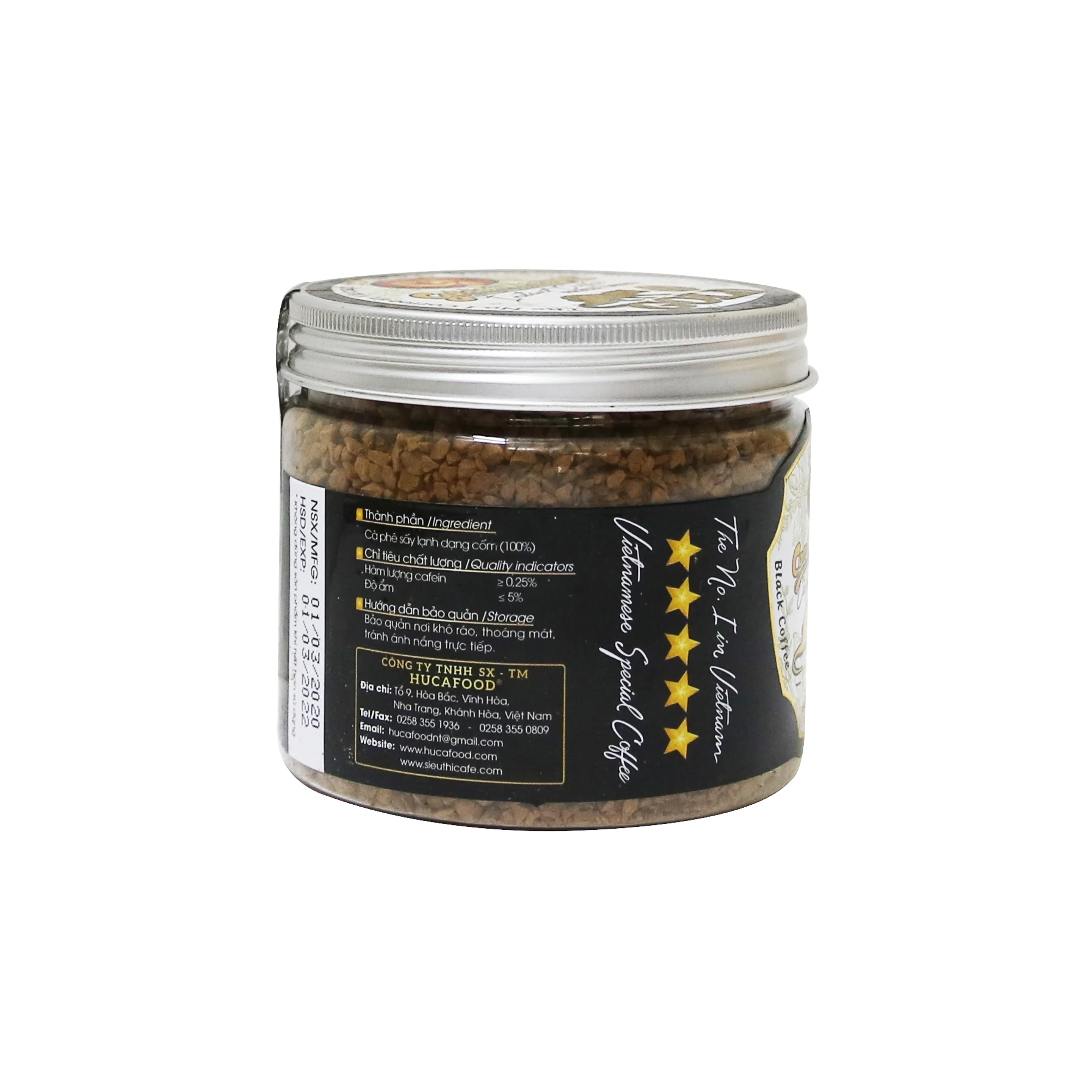 Кофе моментальный премиум-класса с сушкой под давлением-оригинальный вкус-120 г-Золотой кофейный ласки C7