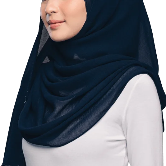 Newest custom made Malaysia women solid toned  baby seam stitching chiffon scarf stay drape  chiffon linen hijab shawls tudung