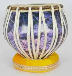 Indian Musical Instrument Professional High Quality Brass 3D Print Tabla Set With Bag