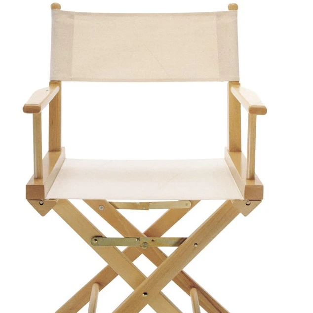 CREAM FABRIC DIRECTOR P FOLDING CHAIR OUTDOOR DINING FURNITURE ITALIAN CLASSIC DIRECTOR CHAIR FOLDABLE DOLCE VITA CHAIR