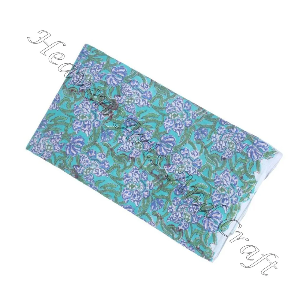 Индийская культура Rajasthani печатная Органическая хлопковая ткань красивый узор для домашнего текстиля простыня покрывало