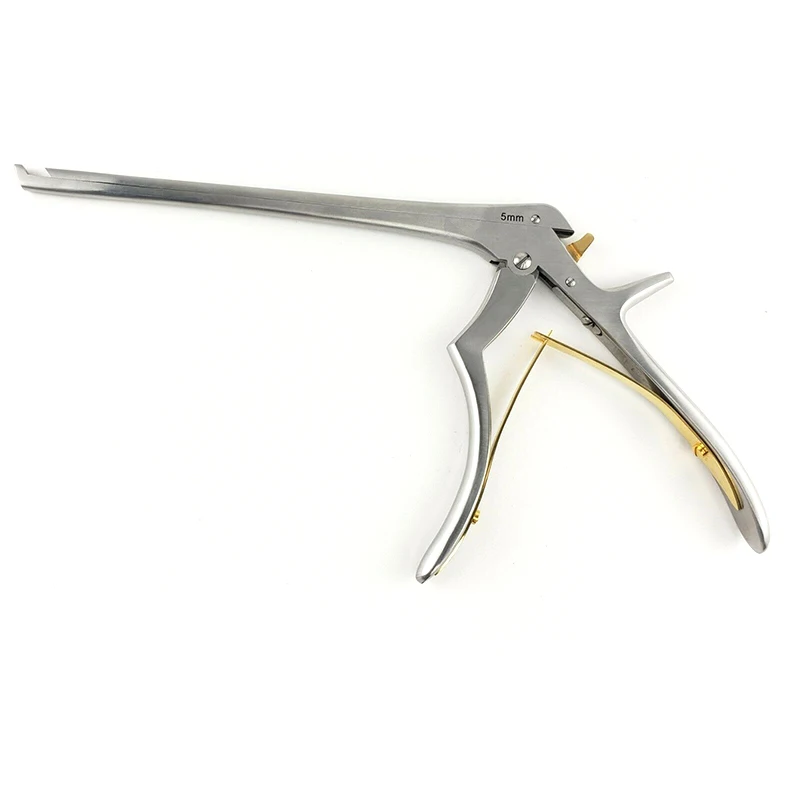 Stainless Steel Neurosurgery Orthopedic Surgical Instruments Kerrison Laminectomy Bone Punch Rongeur 90 Degree