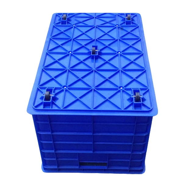 Высококачественные Большие твердые пластиковые контейнеры сверхмощные подвижные для хранения с пятью колесами склада