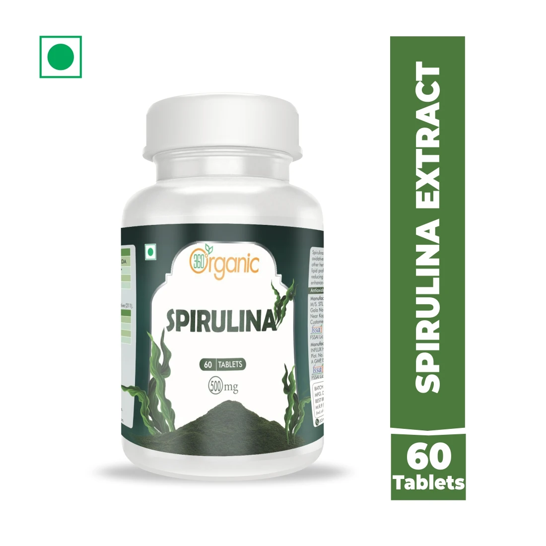 
Organic Spirulina Tablet-Herbal meidine- reduces muscle fatigue 