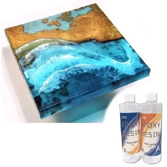 
Transparent Clear Wood Table Casting epoxy resin 