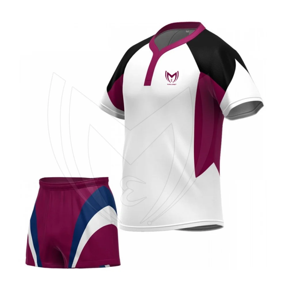 Custom Comfortable Short Sleeve Rugby Uniform New Design Rugby Uniform