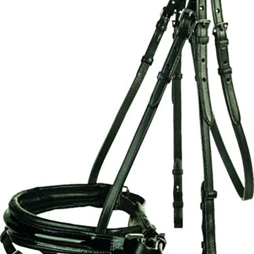 
Черная лакированная кожа с кристаллами для Выездки 