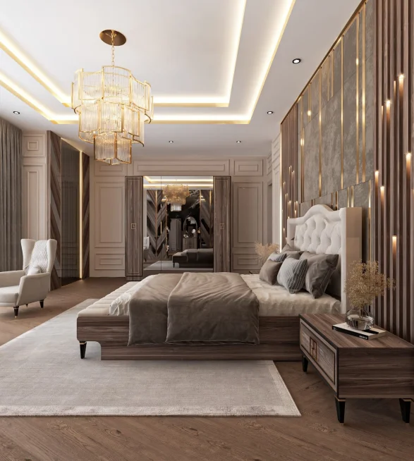 5 Star Luxury Modern Hotel  Custom Made  Bed Room Furniture Bedroom Set Hotel Furniture