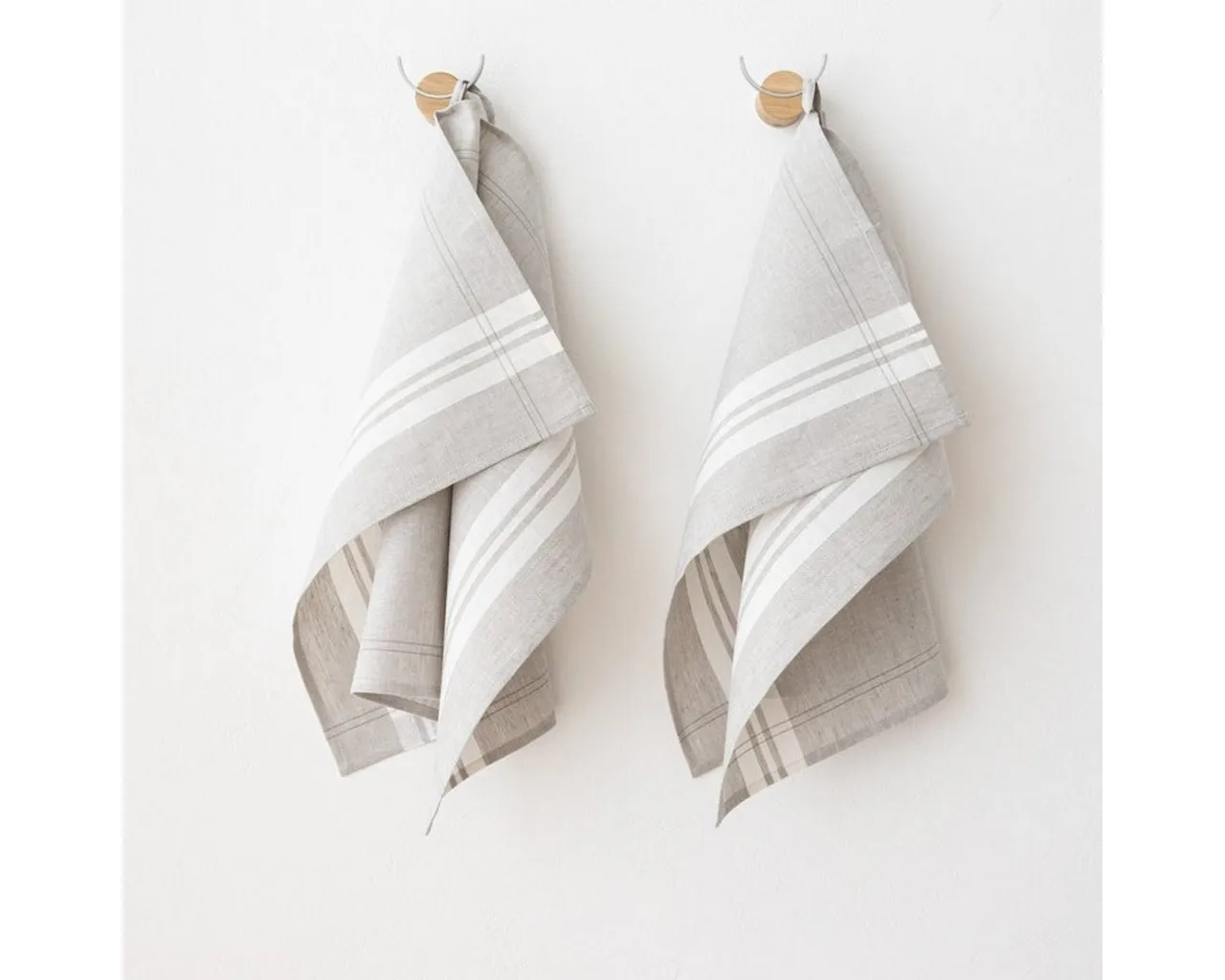 Cotton Tea Linen Kitchen  White Blue Grey Linen cotton mix Hand dish towel